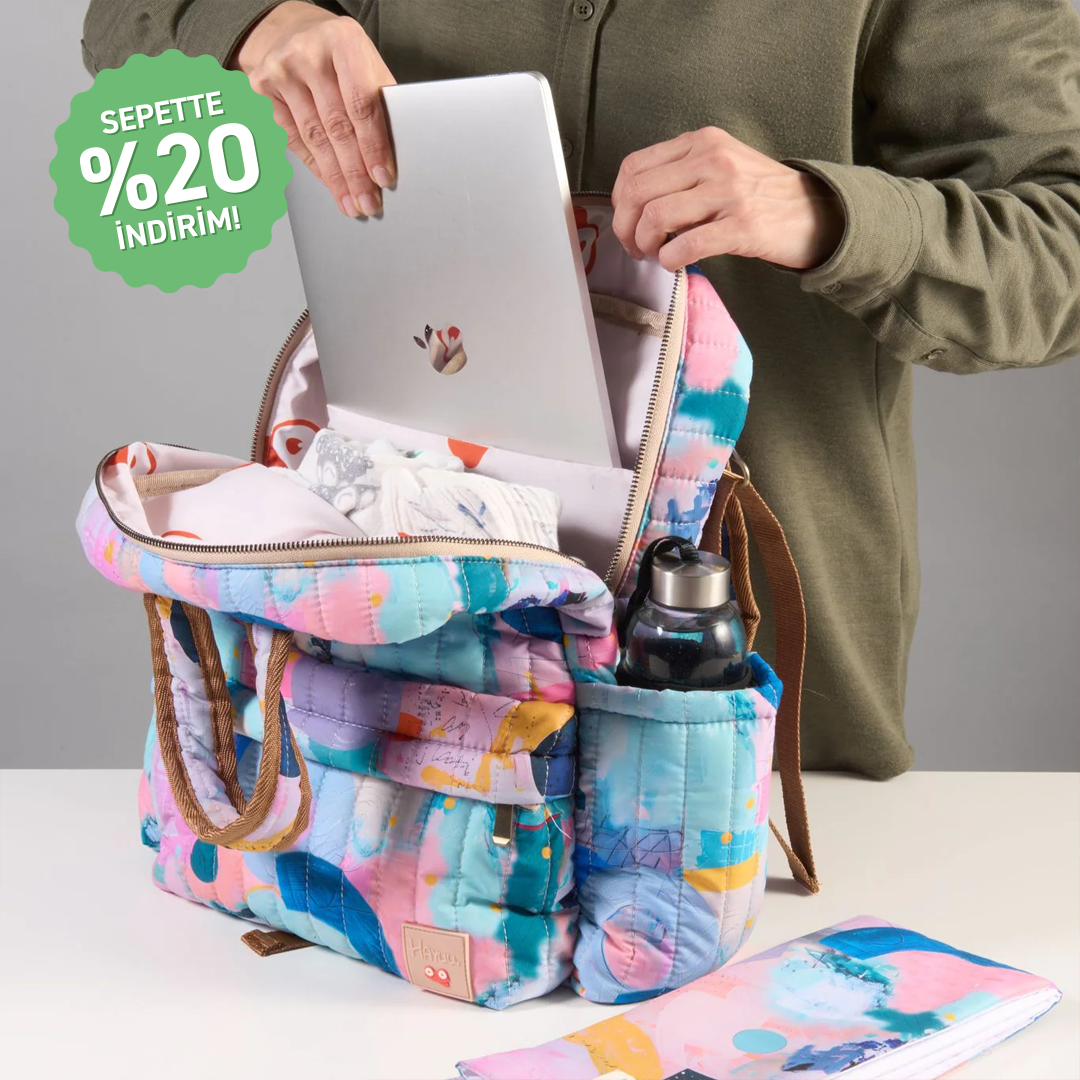 Watercolor Supernova - Backpack & Changing Mat