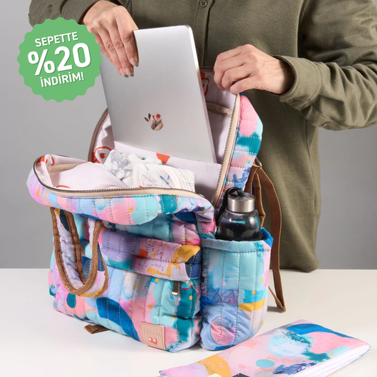 Watercolor Supernova - Backpack & Changing Mat